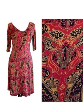 ✳️ ATHLETA paisley tie-back dress